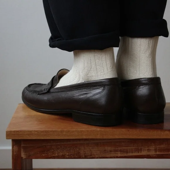 [Sold] Vintage 1970’s Celine Mahogany Leather Loafers - Picture 3 of 8